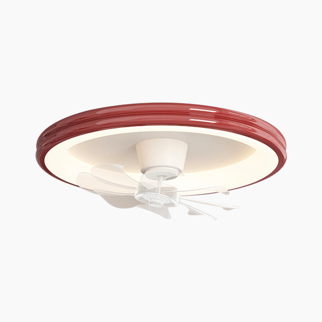 Ceiling Fan Light Flush Mount Red