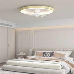 Ceiling Fan Light Flush Mount Yellow Bedroom