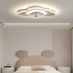 Ceiling Fan with Dimmable LED Light Children Room