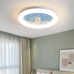 Ceiling Fan with Dimmable LED Light Kids Room