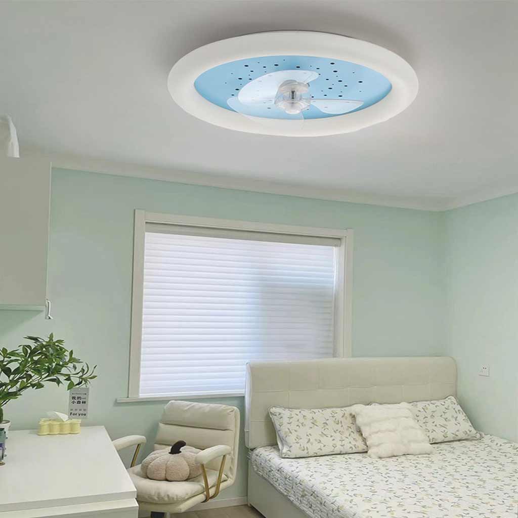 Ceiling Fan with Dimmable Light Bedroom