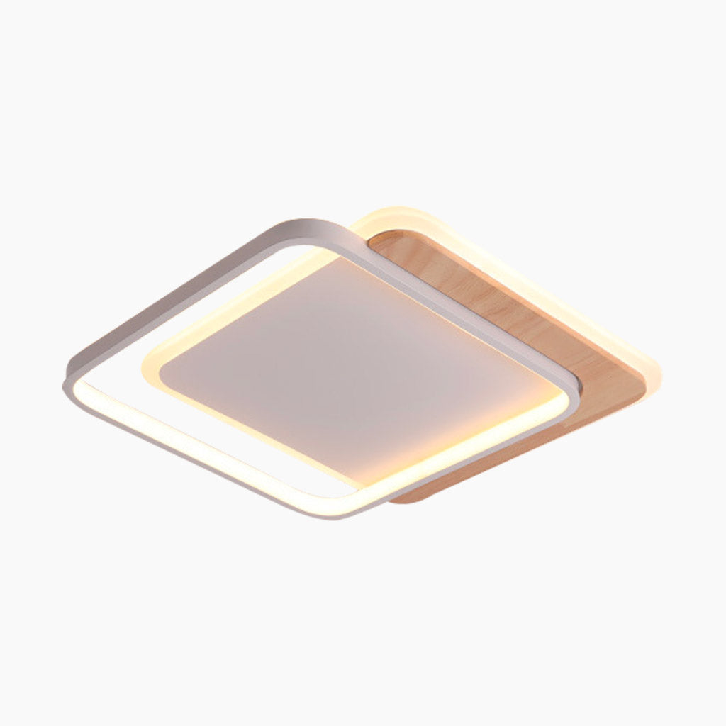 Ceiling Light Flush Mount Dimmable Square