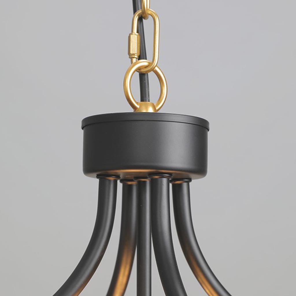 Ceiling Light Industrial Iron Bowl Chain