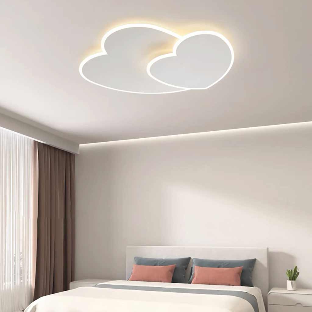 Ceiling Light Minimalist Heart Shape Girls Room