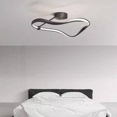 Ceiling Light Modern Minimalist Metal Dimmable LED Black Bedroom