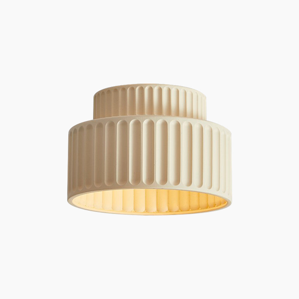 Ceiling Light Nordic Cream Pleated Beige