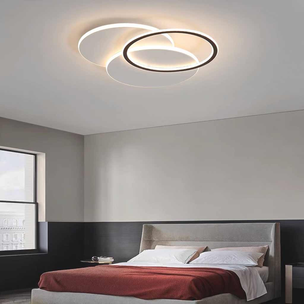 Ceiling Light Nordic Geometric Dimmable Circle Bedroom