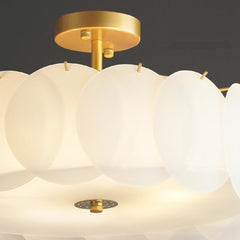 Ceiling Light Semi Flush Mount Acrylic Drum Shade