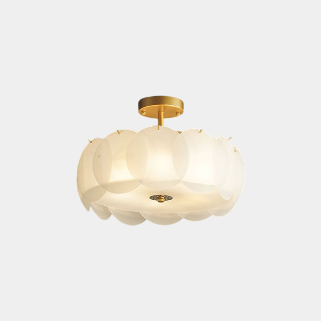 Ceiling Light Semi Flush Mount Acrylic Drum