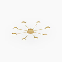 Ceiling Light Unique Sputnik Gold 8 Heads