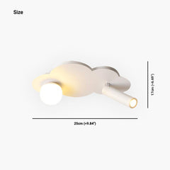 Ceiling Light with Spotlight Cloud Size