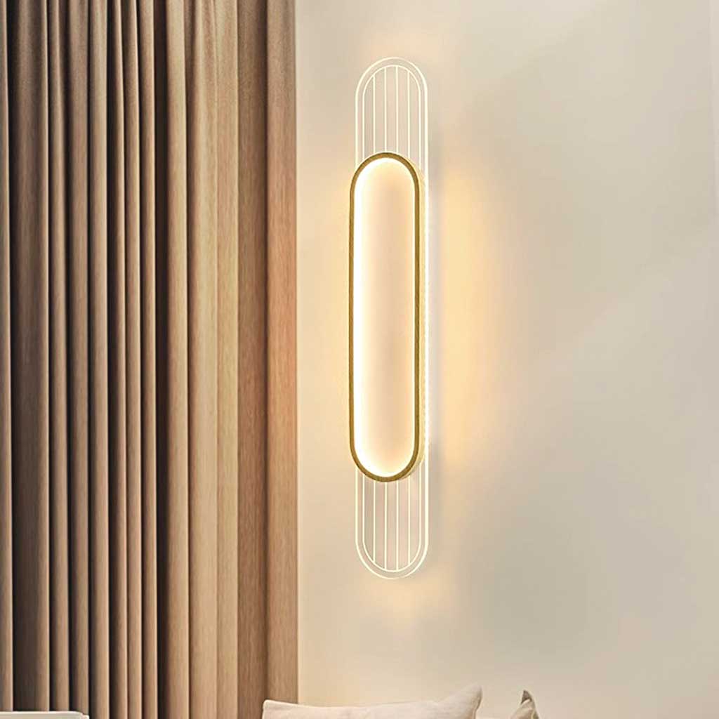 Ceiling Wall Light Oval Linear LED Bedroom