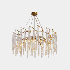 Chandelier Artistic Branch Glass Drop Transparent