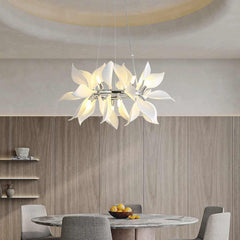 Chandelier Artistic Ceramic Blooming Flower Dining Room