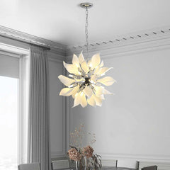 Chandelier Artistic Ceramic Blooming Flower Living Room