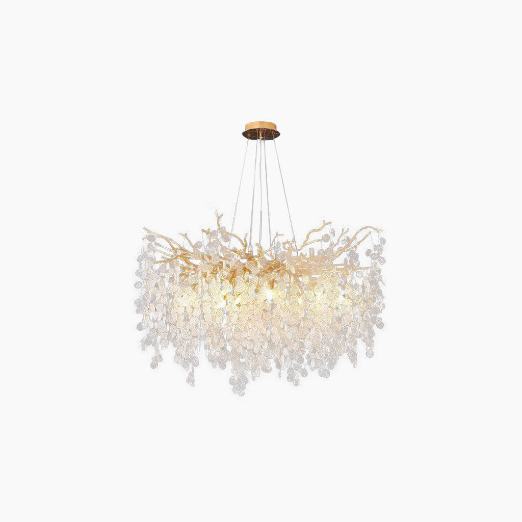 Chandelier Crystal Branch Round