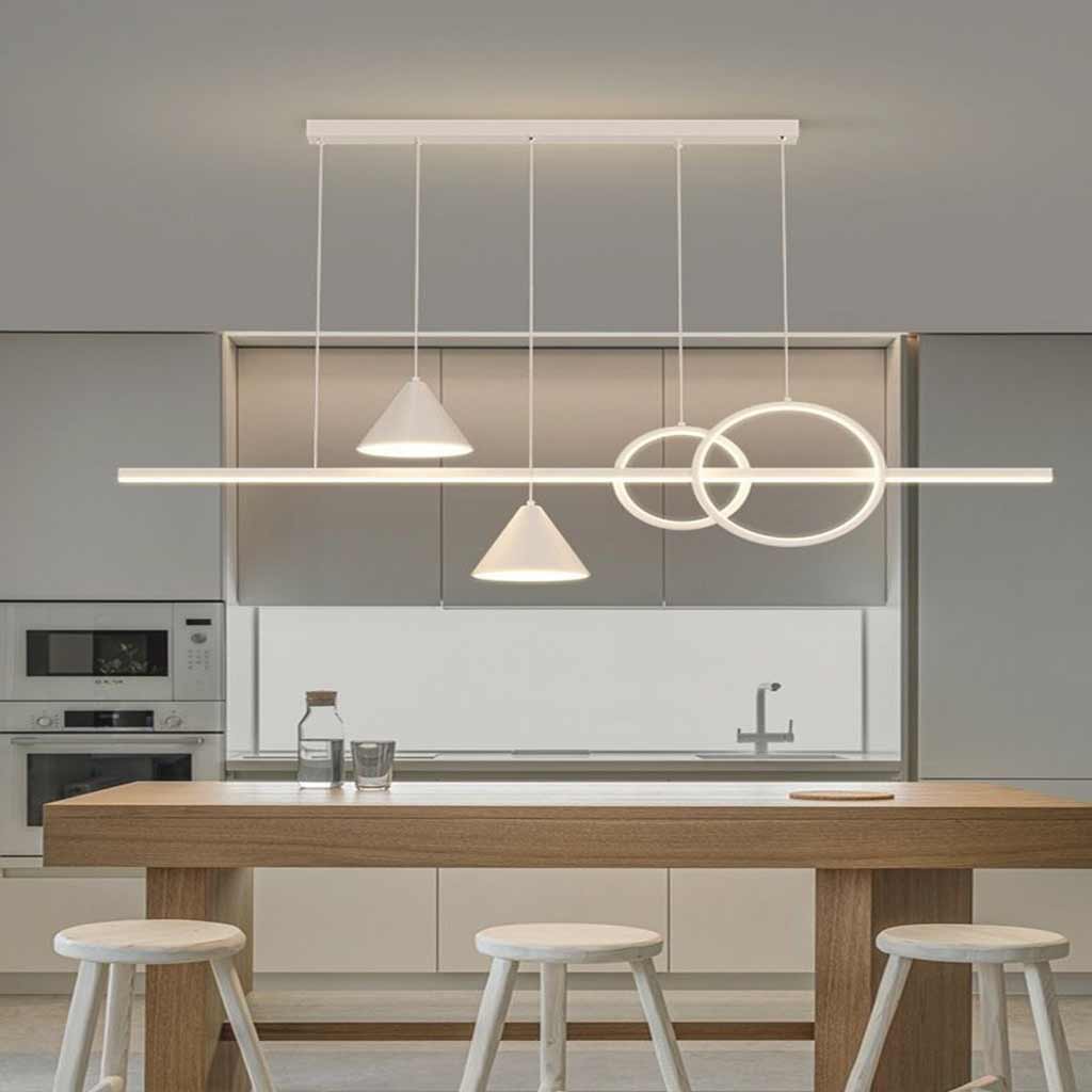 Chandelier Geometric Linear LED Dining Room