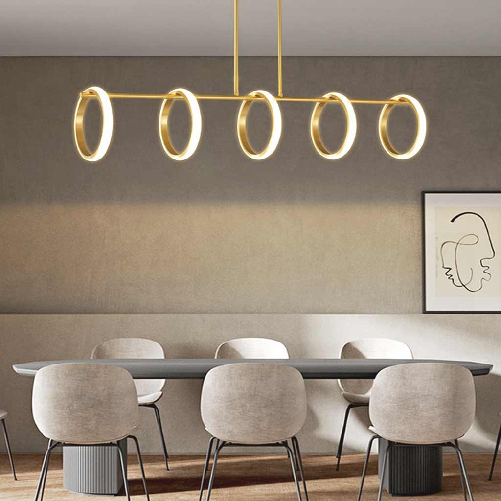 Chandelier Hanging Pendant Light Unique Elegant Brass Room