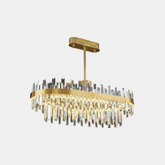 ChandelierLuxurious Crystal LED Gold Oval