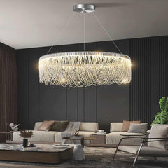Chandelier Luxury Aluminum Chain Tassel Living Room