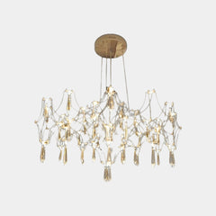 Chandelier Luxury Starry Firefly Mira Crystal LED Gold