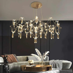 Chandelier Luxury Starry Firefly Mira Crystal LED Living Room