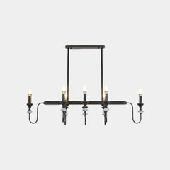 Chandelier Retro Industrial Copper Candle