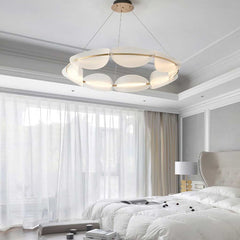 Chandelier Romantic Round Acrylic Petal Bedroom
