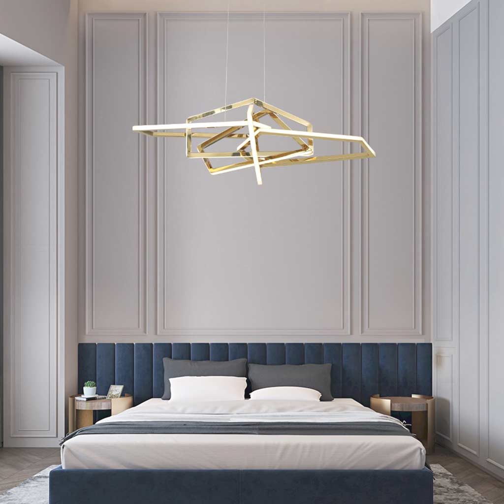 Chandelier Stainless Steel Dimmable LED Gold Bedroom