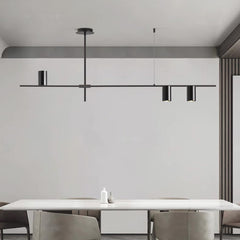 Chandelier Unique Iron Uplight Downlight Black Dining Room