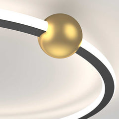 Circular Ring LED Flush Mount Ceiling Light Detail