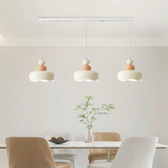 Cream Ambient Metal Hanging Pendant Light Dining Room