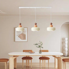 Cream Ambient Metal Hanging Pendant Light Dining Table