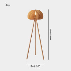 Tischlampe/Stativ-Stehlampe Ambient Kürbisholz