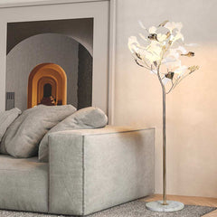 Floor Lamp Decorative Ceramic Ginkgo Leaves LivingoomR