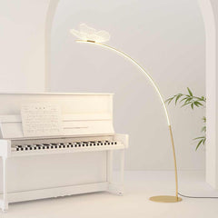 Floor Lamp Elegant Arch Acrylic Butterfly LED Piano Room