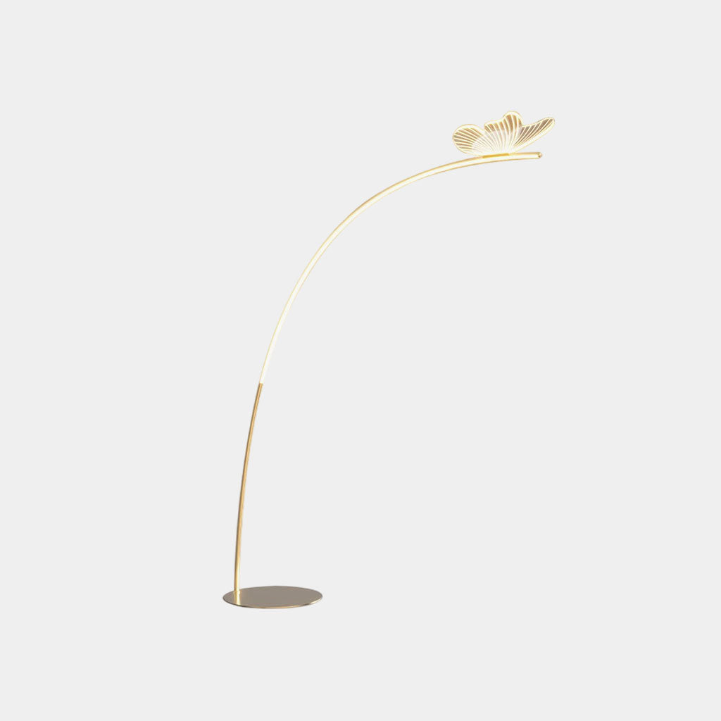 Floor Lamp Elegant Arch Acrylic Butterfly LED