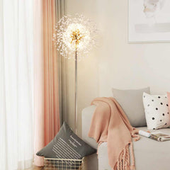 Floor Lamp Gorgeous Crystal Dandelion Living Room