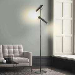 Floor Lamp Minimalist Adjustable Spotlight Black Living Room