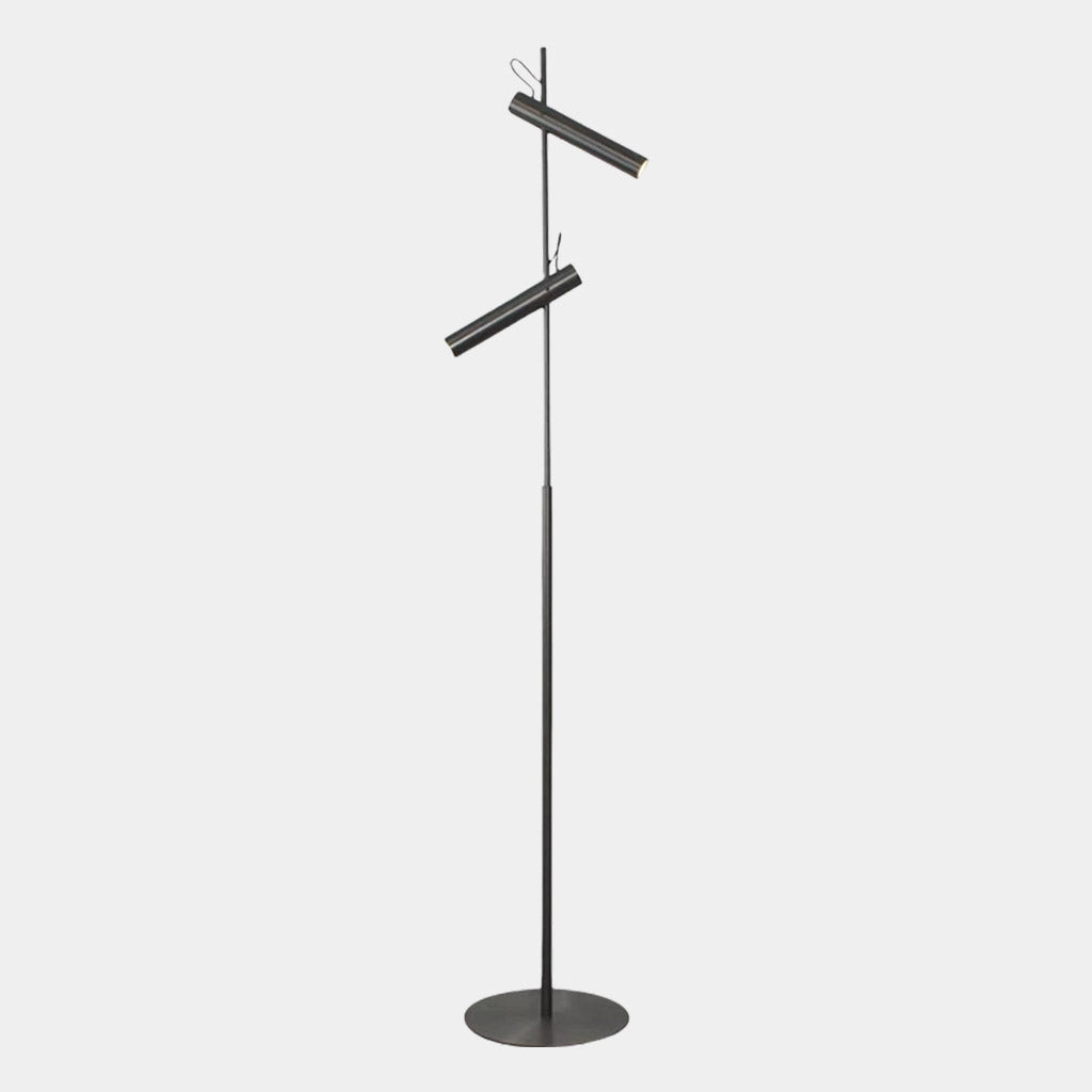 Floor Lamp Minimalist Adjustable Spotlight Black