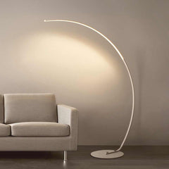 Floor Lamp Minimalist Arch Dimmable LED White Living Room