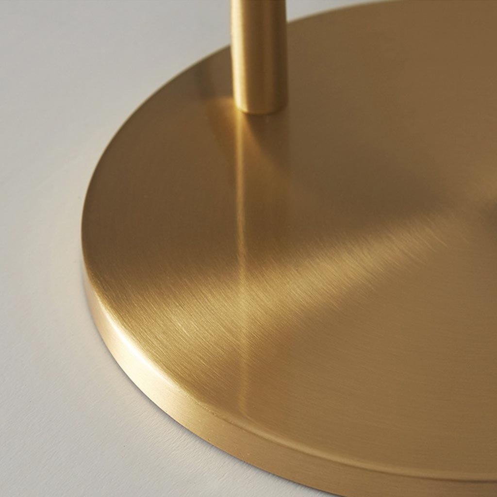 Floor Lamp Minimalist Brass LED Spotlight Gold Base