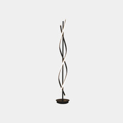 Floor Lamp Minimalist Spiral LED Black