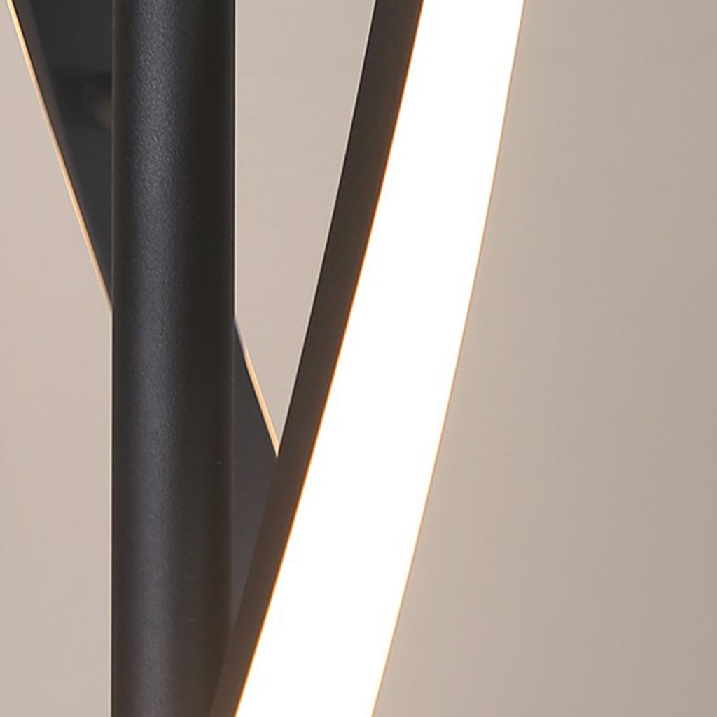 Floor Lamp Minimalist Spiral LED Detail