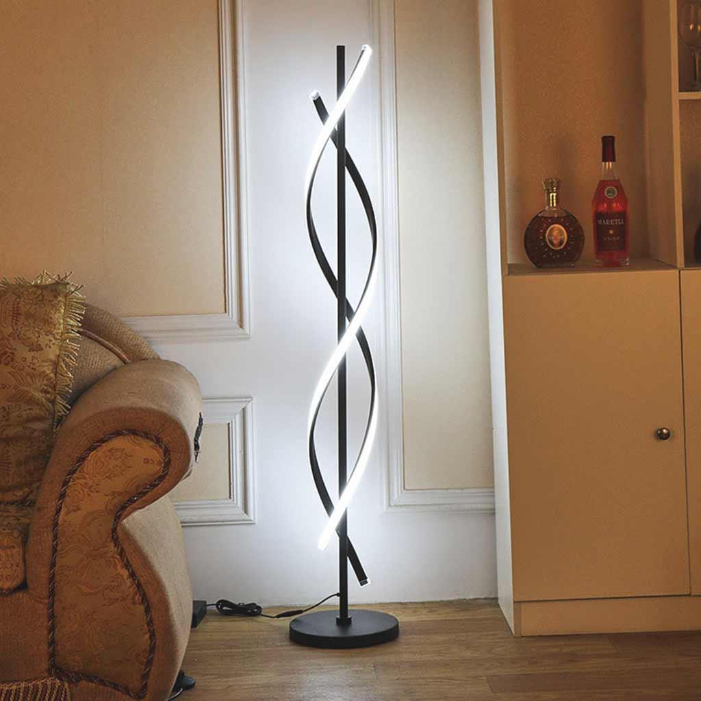 Floor Lamp Minimalist Spiral LED Living Room