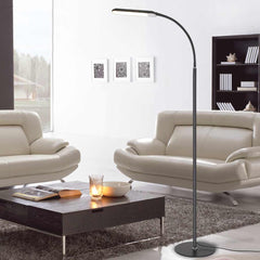 Floor Lamp Modern Arc Dimmable LED Black Room