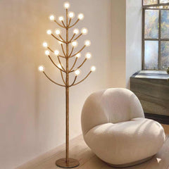 Floor Lamp Retro Metal Tree Branch Sitting Room