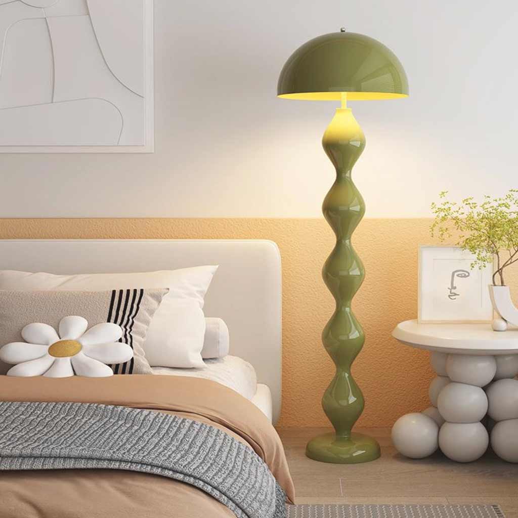 Floor Lamp Unique Iron Gourd Mushroom Bedroom