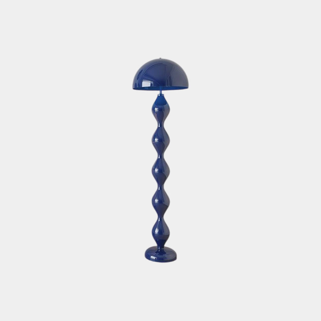 Floor Lamp Unique Iron Gourd Mushroom Blue