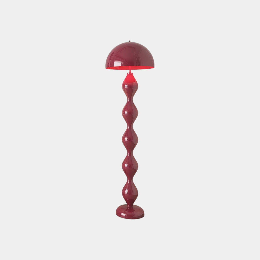 Floor Lamp Unique Iron Gourd Mushroom Red